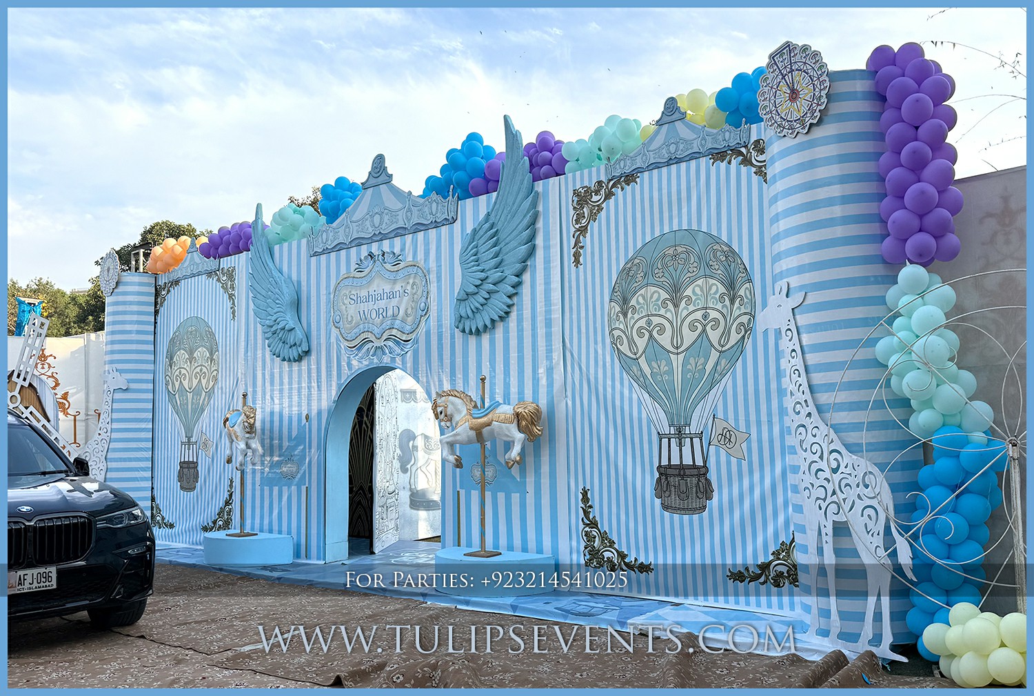 Vintage Carnival theme birthday decor by Tulips Events (7)