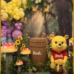 Winnie the Pooh first birthday theme decoration in Lahore Pakistan