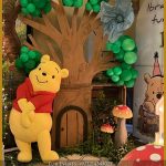 Winnie the Pooh birthday decoration setup in Lahore Pakistan