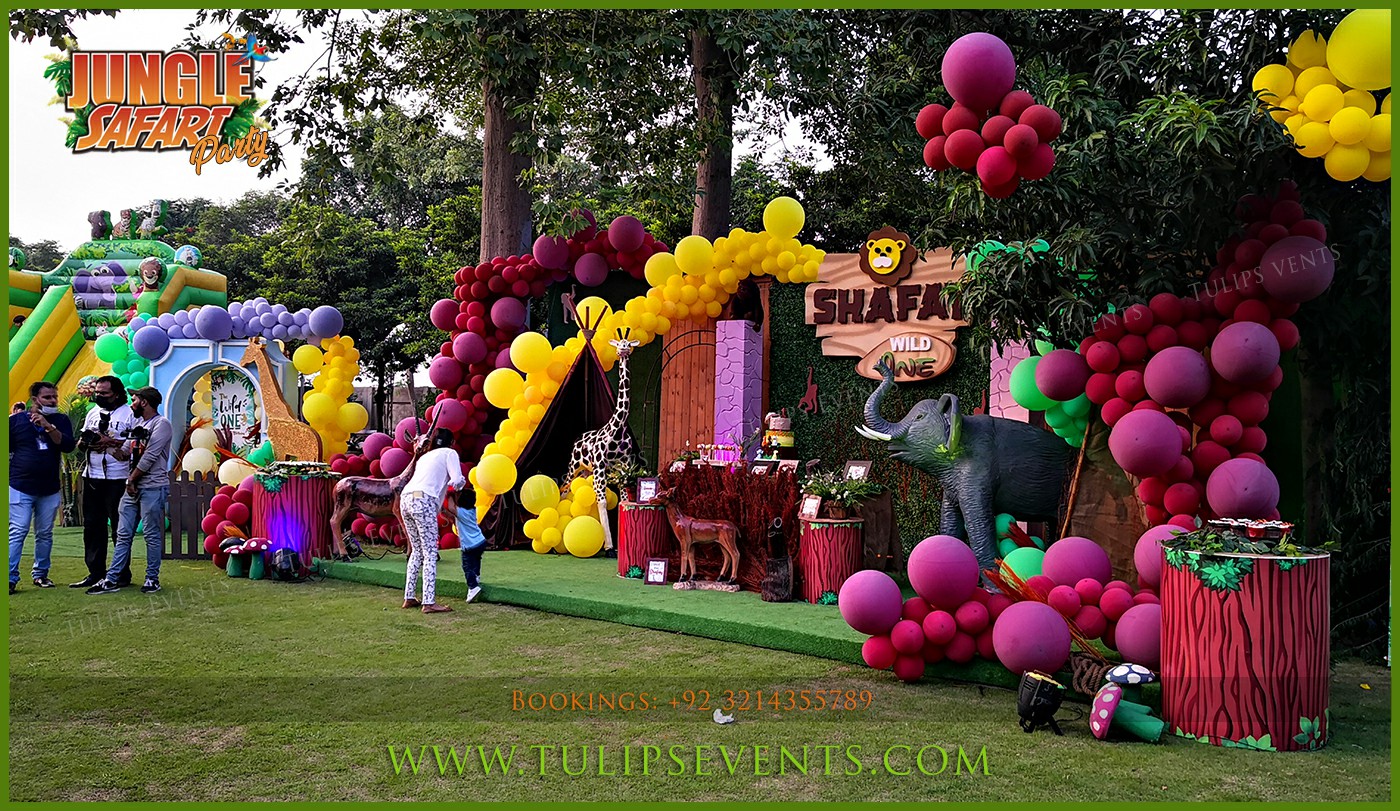 3D jungle safari party ideas by Tulips Events in Pakistan (5)