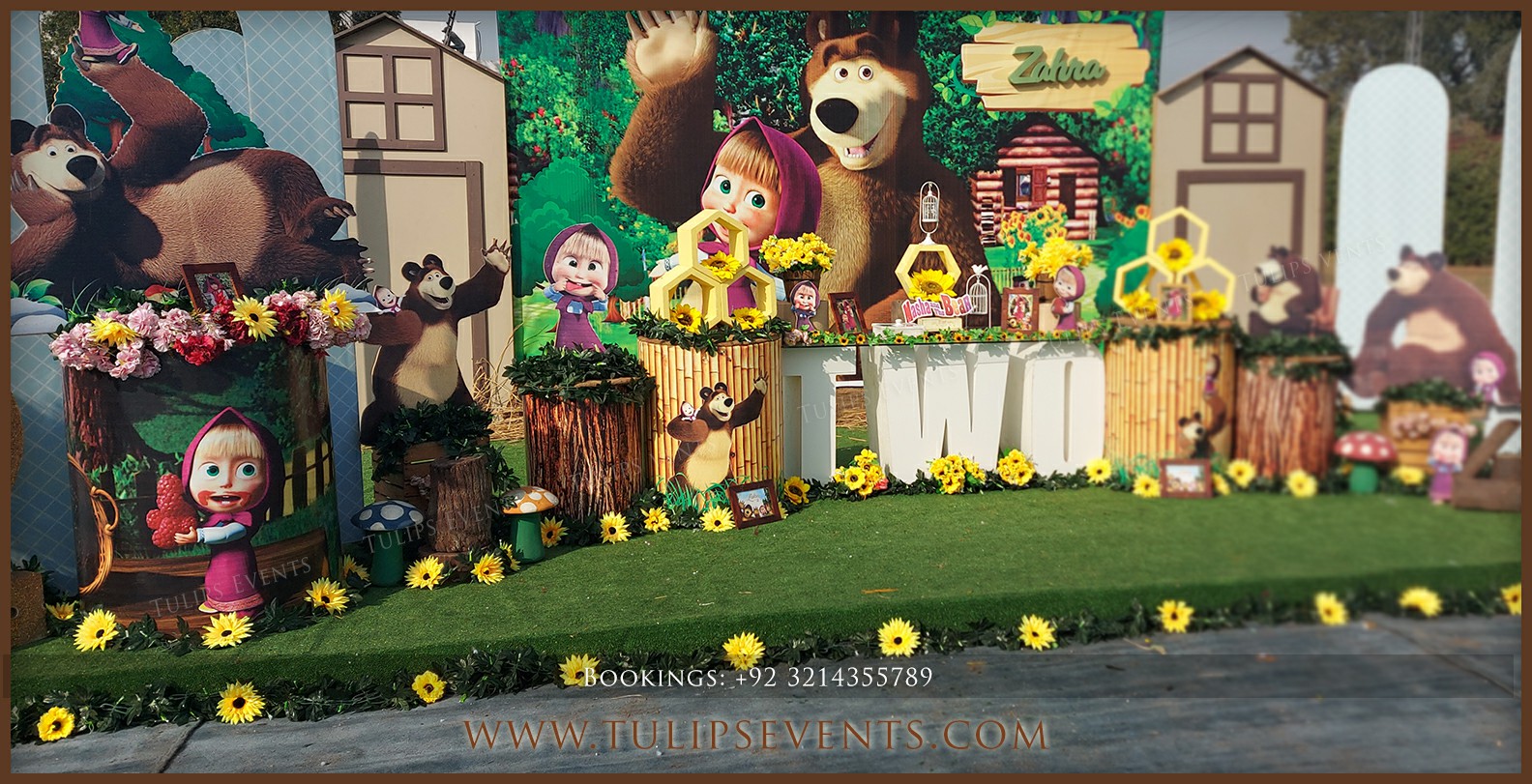 Masha and Bear Birthday Party Decoration Ideas in Pakistan (8)