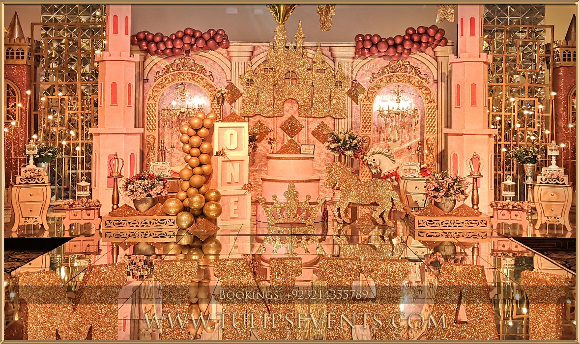 Royal Princess 1st Birthday decoration ideas in Pakistan 17