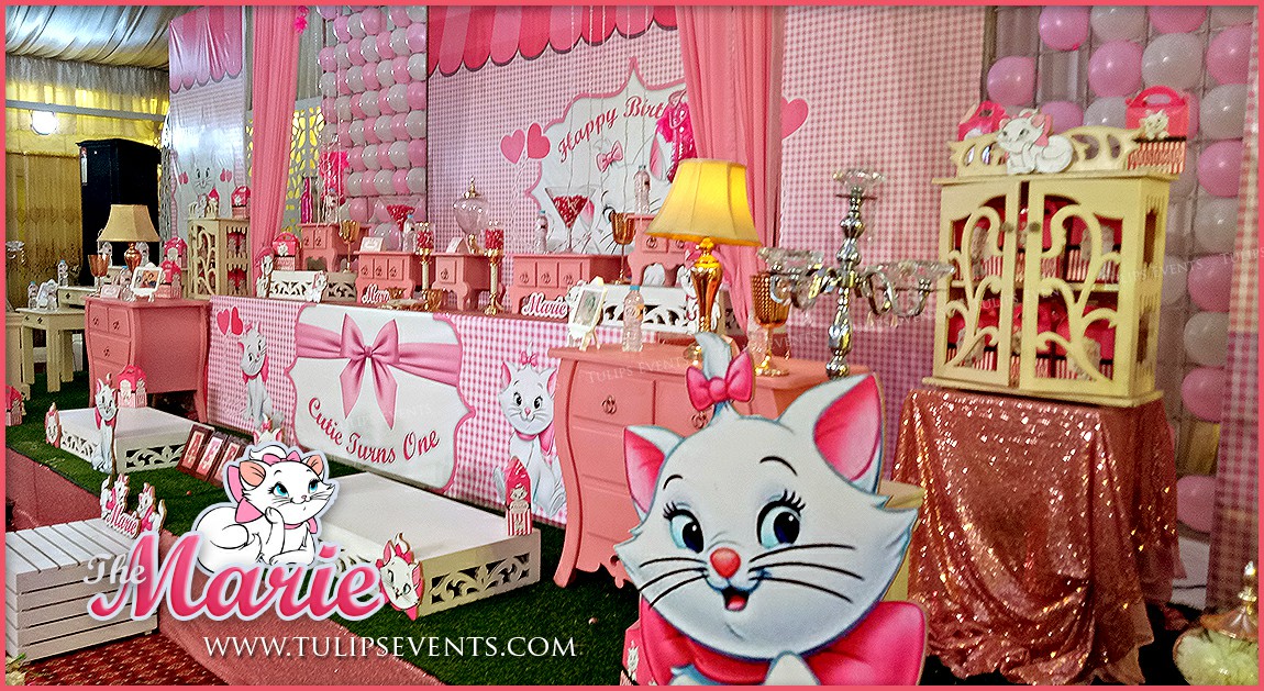 The Aristocats Marie birthday party theme decoration ideas in Pakistan (2)