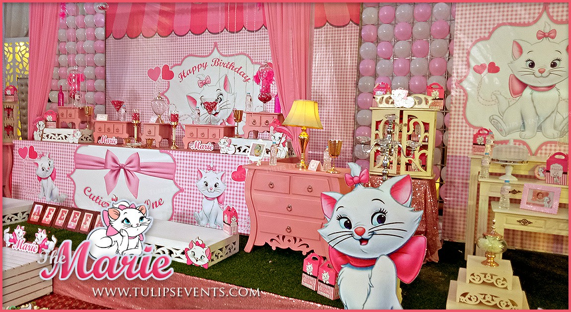 The Aristocats Marie birthday party theme decoration ideas in Pakistan (4)