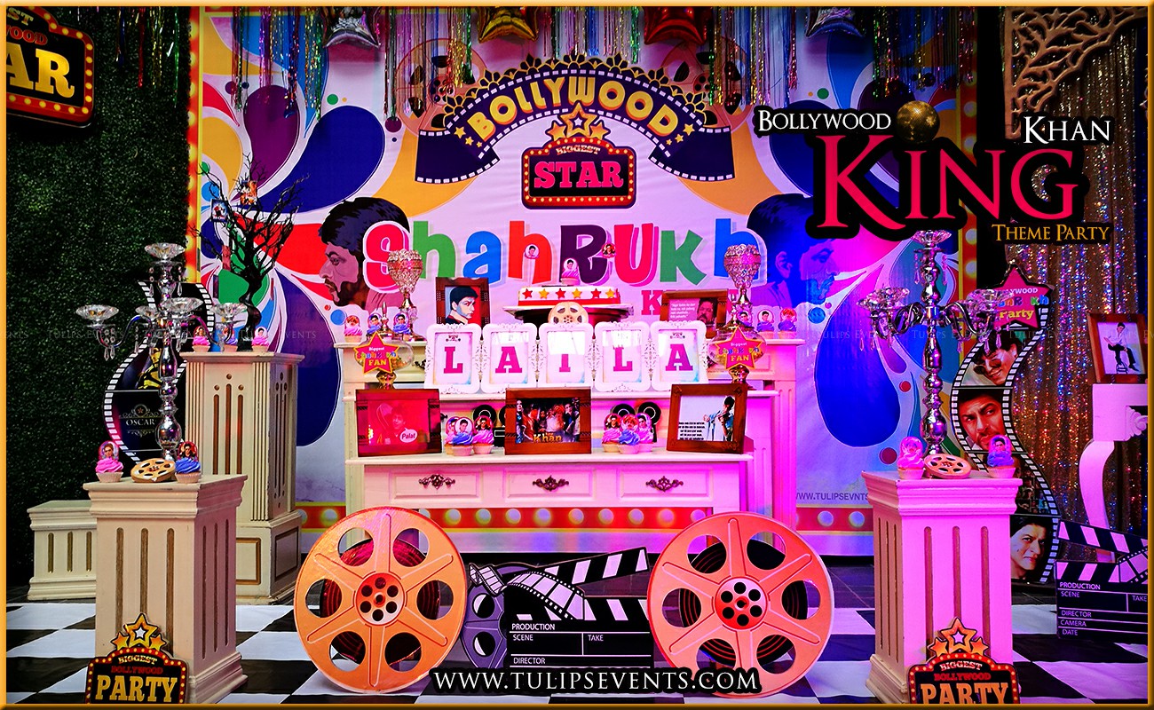 bollywood star shahrukh khan theme party decor ideas in Pakistan (7)