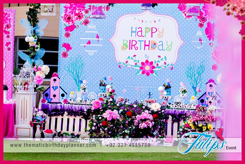 Garden theme birthday party decoration ideas in Pakistan (27)