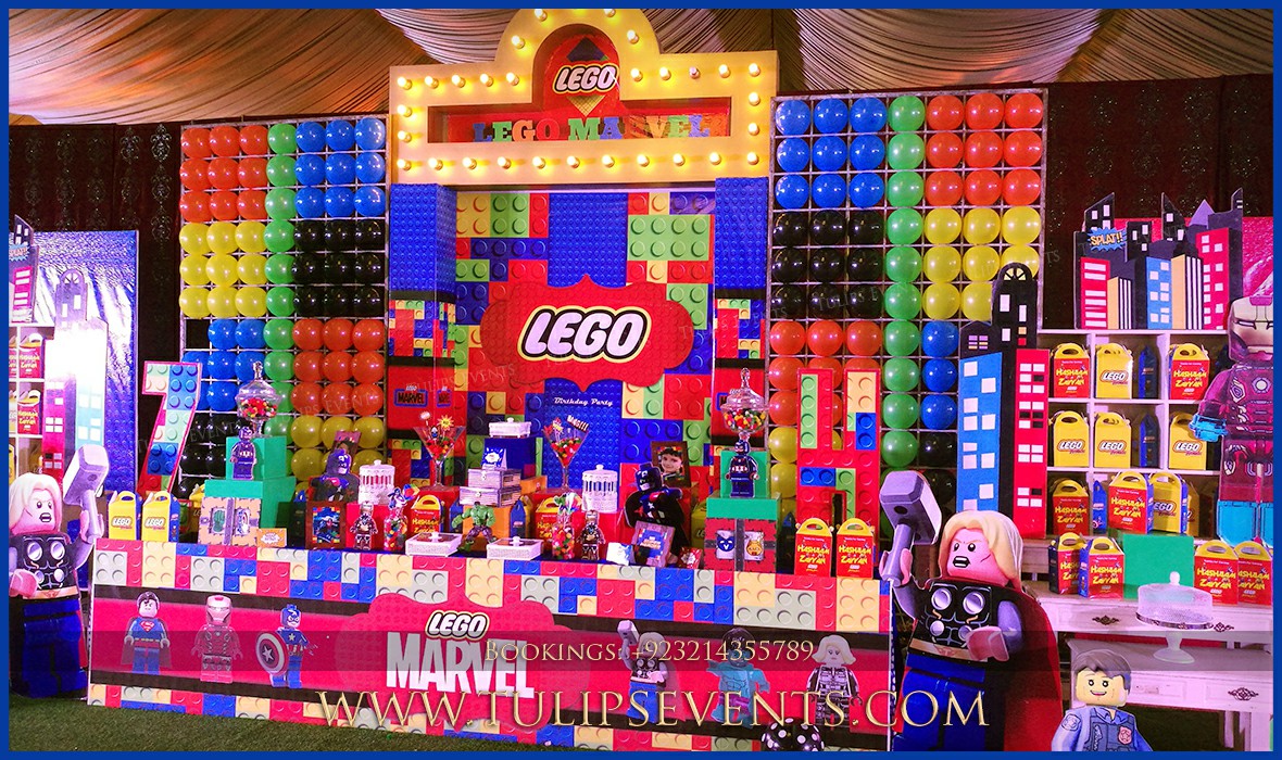 LEGO Superhero Theme Party Decor ideas in Pakistan (39)