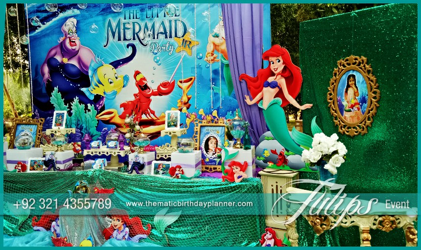 Little Mermaid Party theme decoration ideas in Pakistan (1)