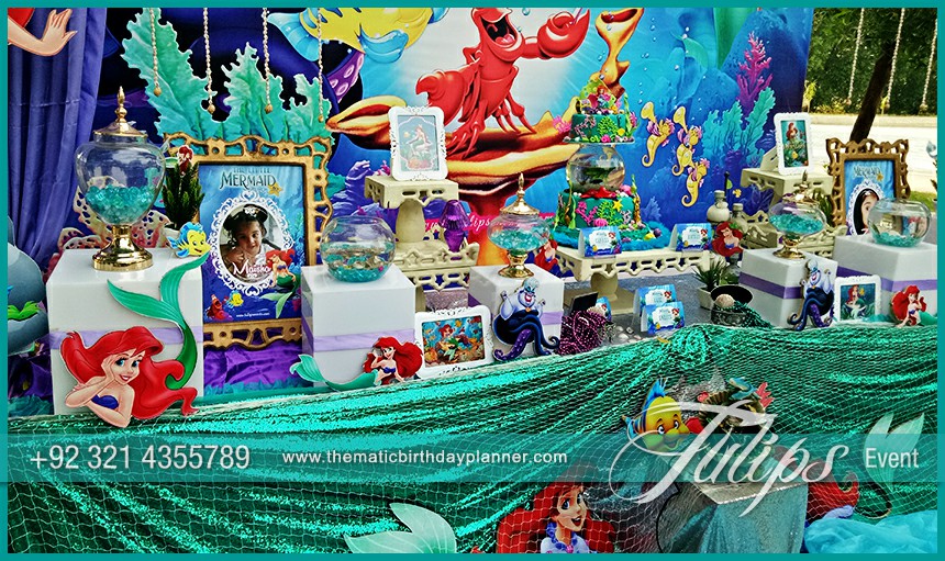 Little Mermaid Party theme decoration ideas in Pakistan (11)