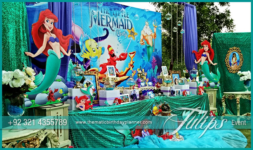 Little Mermaid Party theme decoration ideas in Pakistan (12)