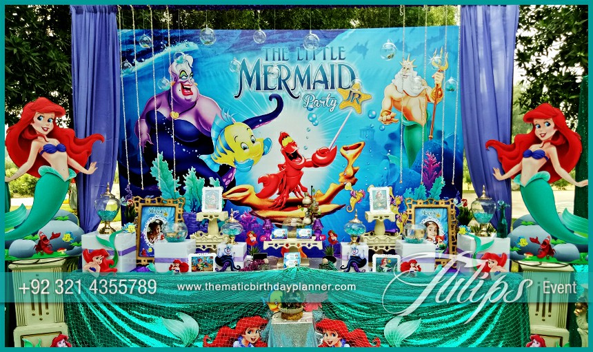 Little Mermaid Party theme decoration ideas in Pakistan (2)