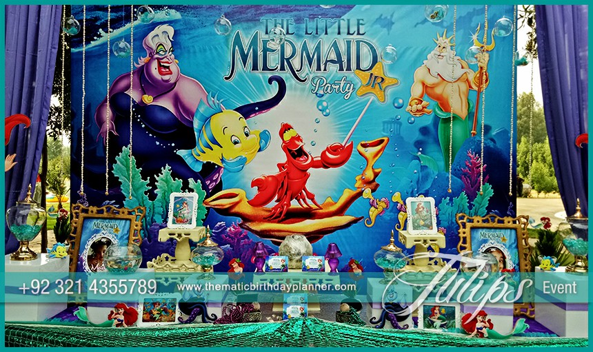 Little Mermaid Party theme decoration ideas in Pakistan (3)