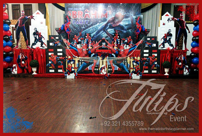 Spiderman themed party decor ideas planner in Pakistan (2)