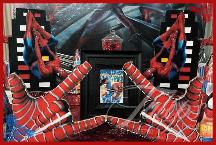 Spiderman themed party decor ideas planner in Pakistan (8)