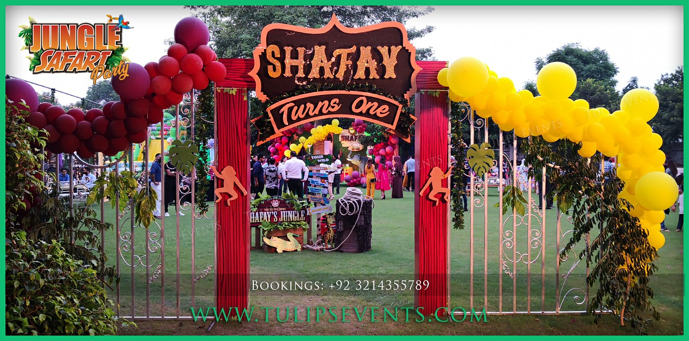 3d Jungle Safari Theme Birthday Party Decor ideas (77)