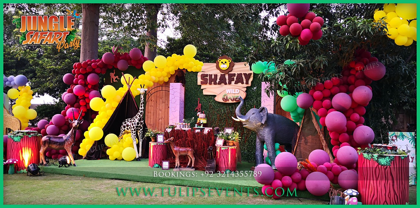 3d Jungle Safari Theme Birthday Party Decor ideas (82)