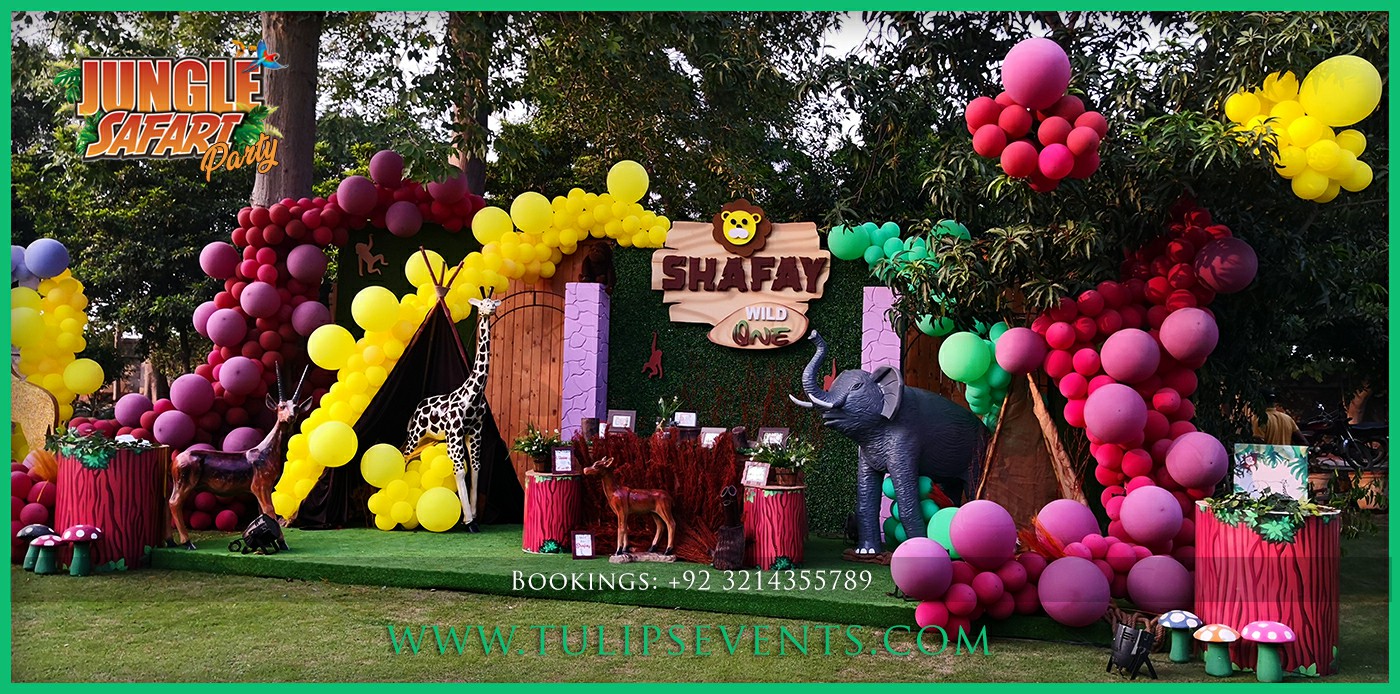 3d Jungle Safari Theme Birthday Party Decor ideas (98)