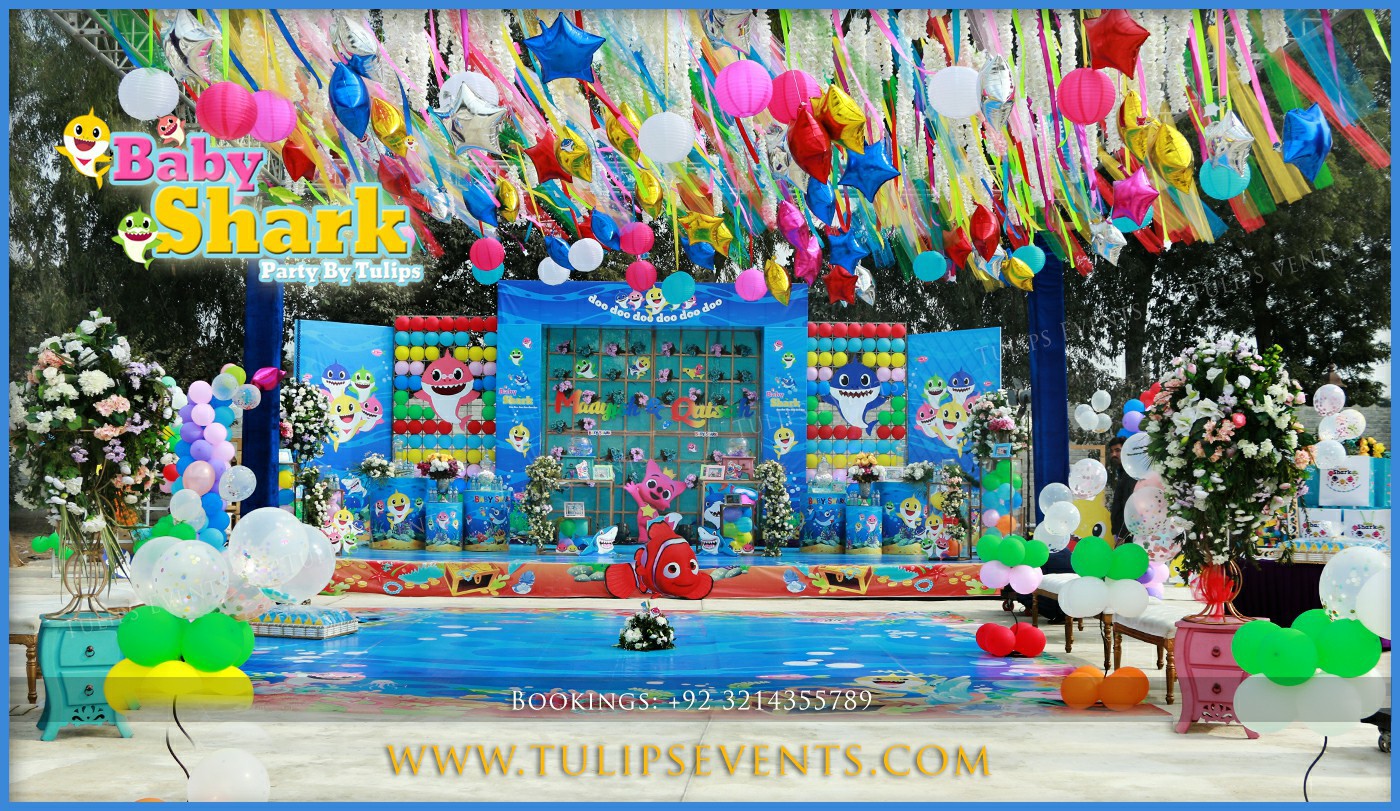 Baby Shark Birthday Party decoration ideas in Pakistan (18)