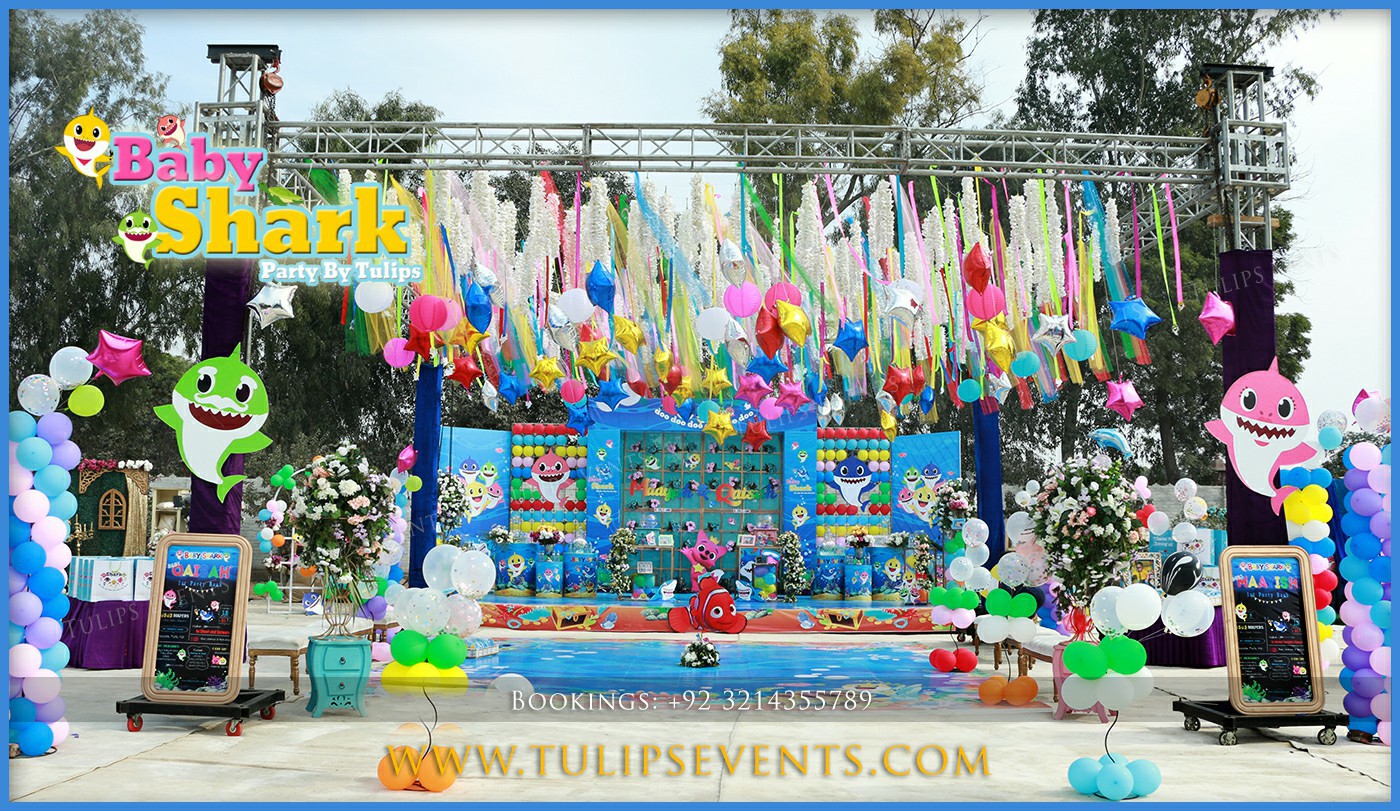 Baby Shark Birthday Party decoration ideas in Pakistan (19)