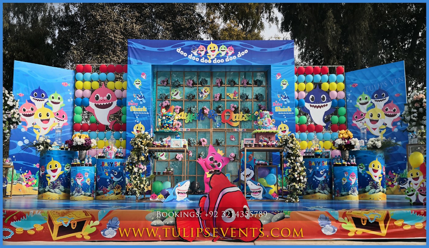 Baby Shark Birthday Party decoration ideas in Pakistan (2)