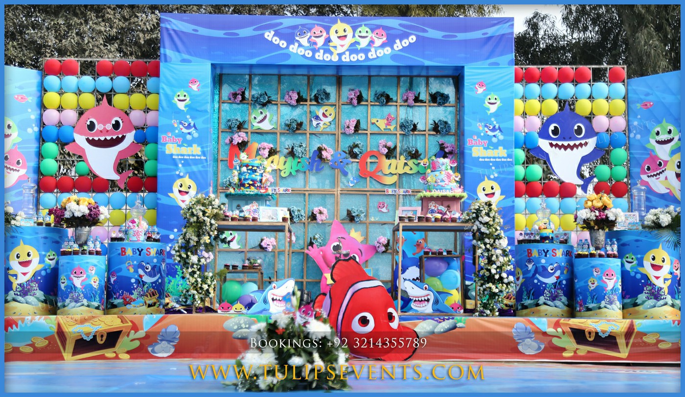 Baby Shark Birthday Party decoration ideas in Pakistan (22)