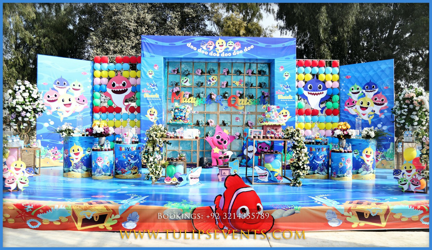 Baby Shark Birthday Party decoration ideas in Pakistan (25)