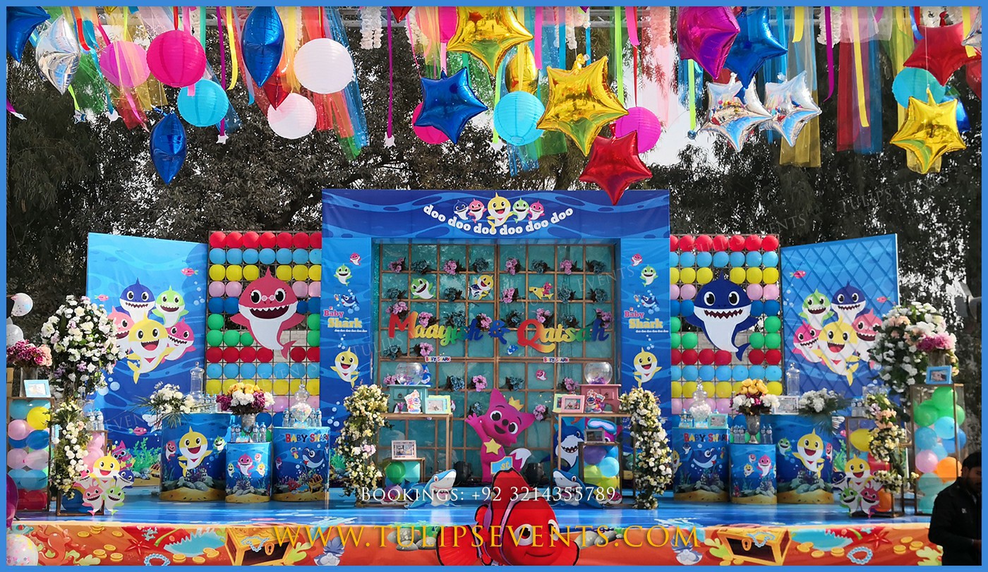 Baby Shark Birthday Party decoration ideas in Pakistan (4)