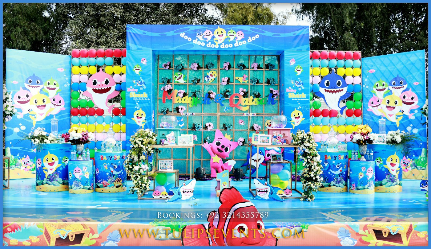 Baby Shark Birthday Party decoration ideas in Pakistan (7)