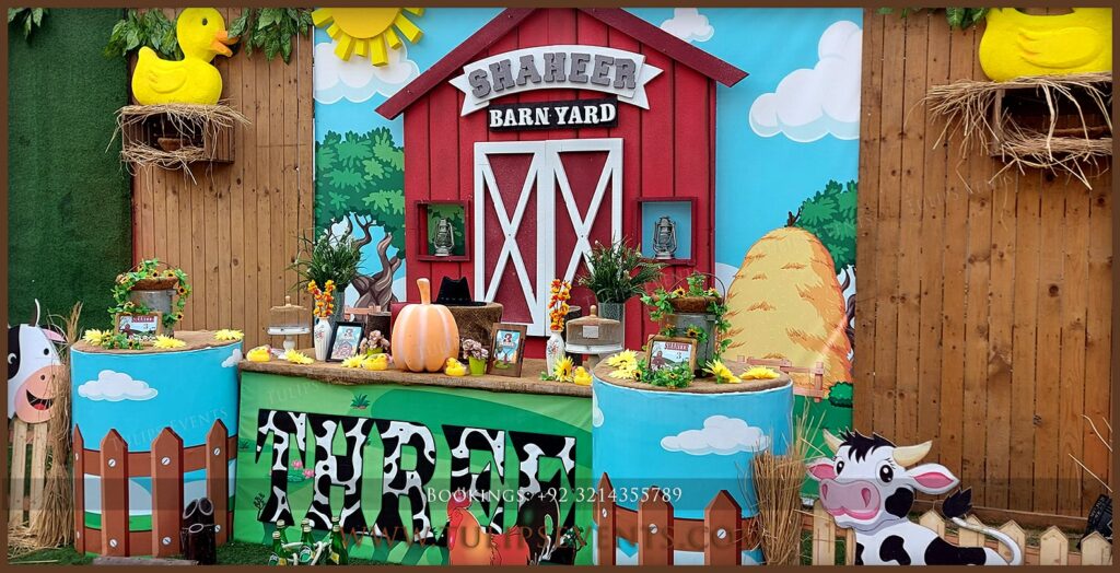 Barnyard Birthday Party Theme decorations ideas in Pakistan 4 1