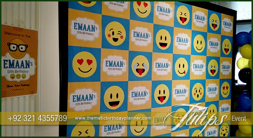 Emoji Birthday Party Theme decoration ideas in Pakistan (10)