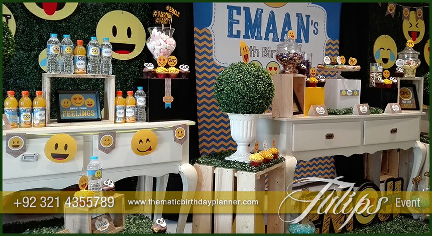 Emoji Birthday Party Theme decoration ideas in Pakistan (2)