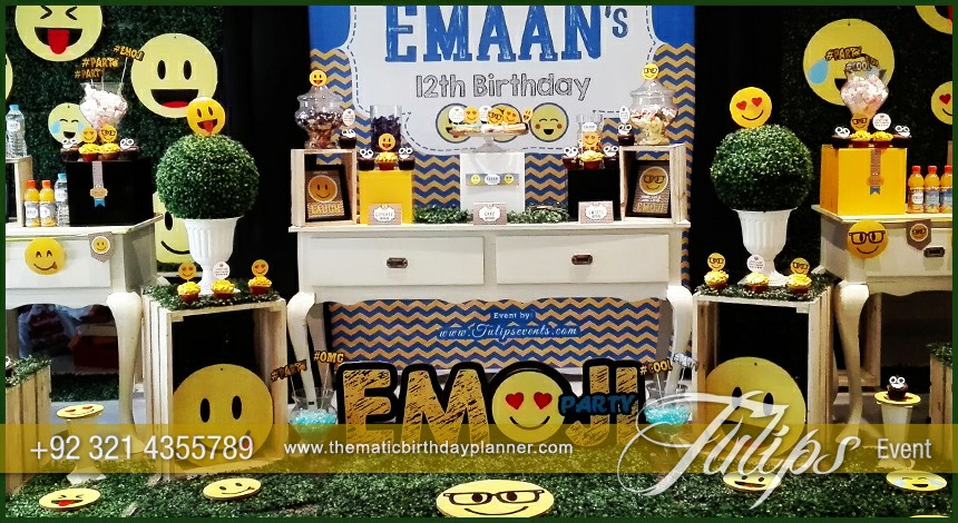 Emoji Birthday Party Theme decoration ideas in Pakistan (3)