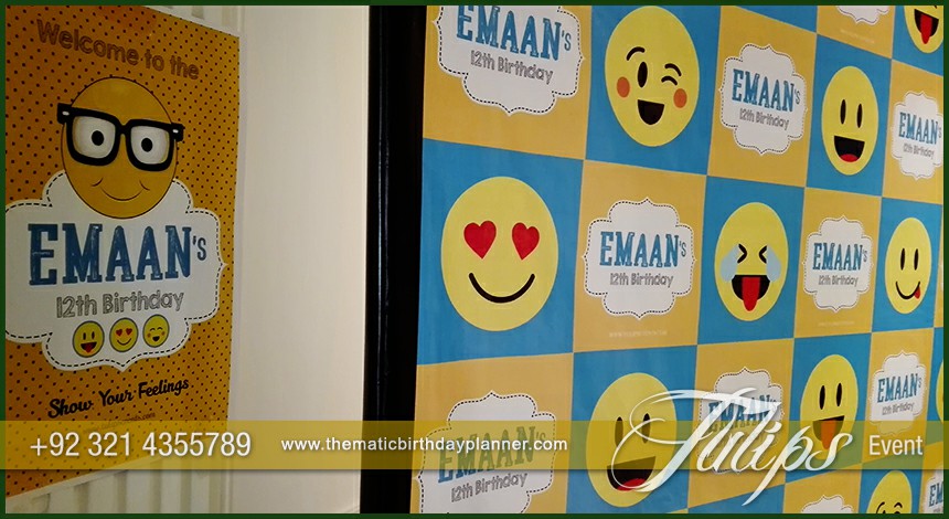 Emoji Birthday Party Theme decoration ideas in Pakistan (4)