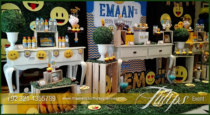 Emoji Birthday Party Theme decoration ideas in Pakistan (5)