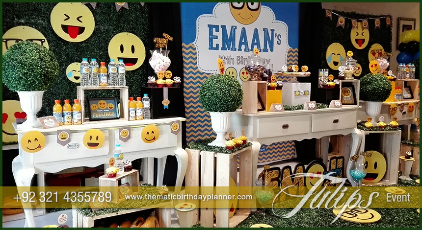 Emoji Birthday Party Theme decoration ideas in Pakistan (6)