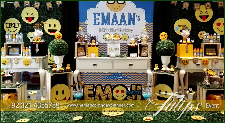 Emoji Birthday Party Theme decoration ideas in Pakistan (7)