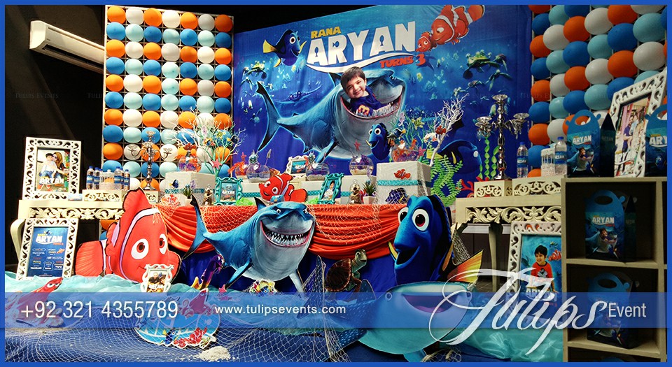 Finding Nemo Theme Party Decoration Ideas in Pakistan (1)