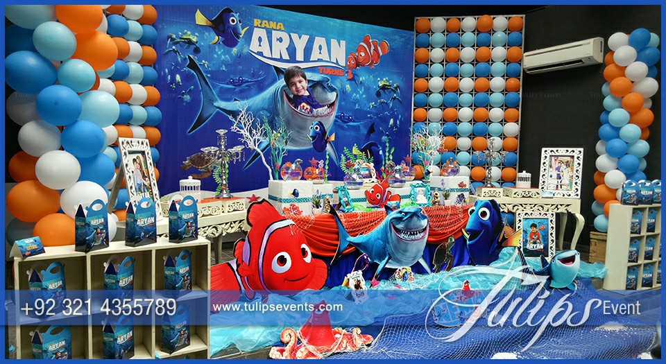 Finding Nemo Theme Party Decoration Ideas in Pakistan (18)