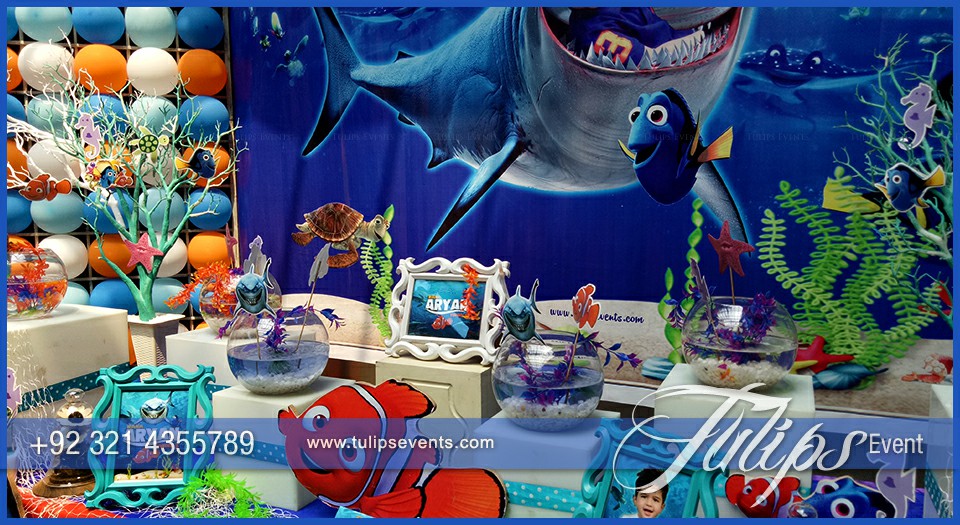 Finding Nemo Theme Party Decoration Ideas in Pakistan (2)