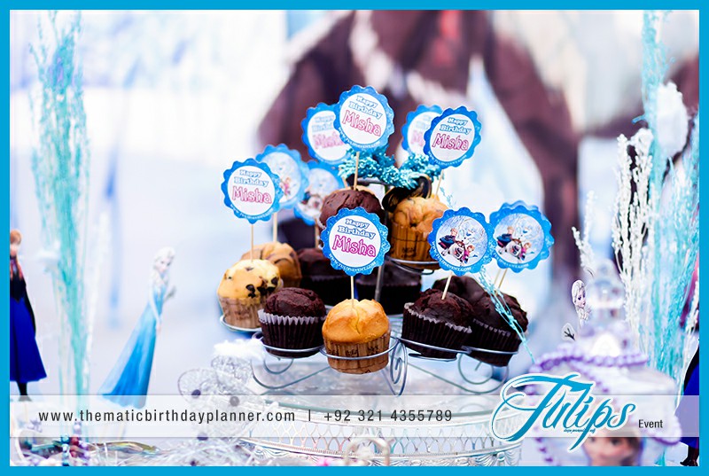 Frozen elsa party theme decoration ideas in Pakistan (12)