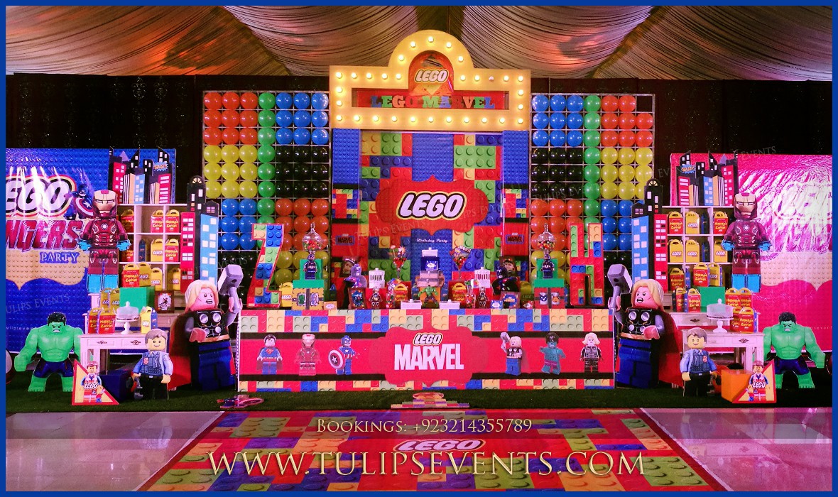 LEGO Superhero Theme Party Decor ideas in Pakistan (8)