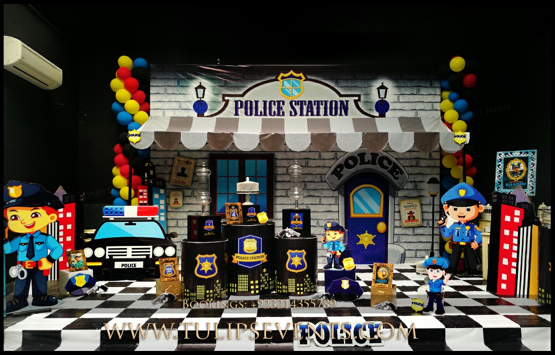 Little Police Theme Birthday Party Decor ideas in Pakistan (35)