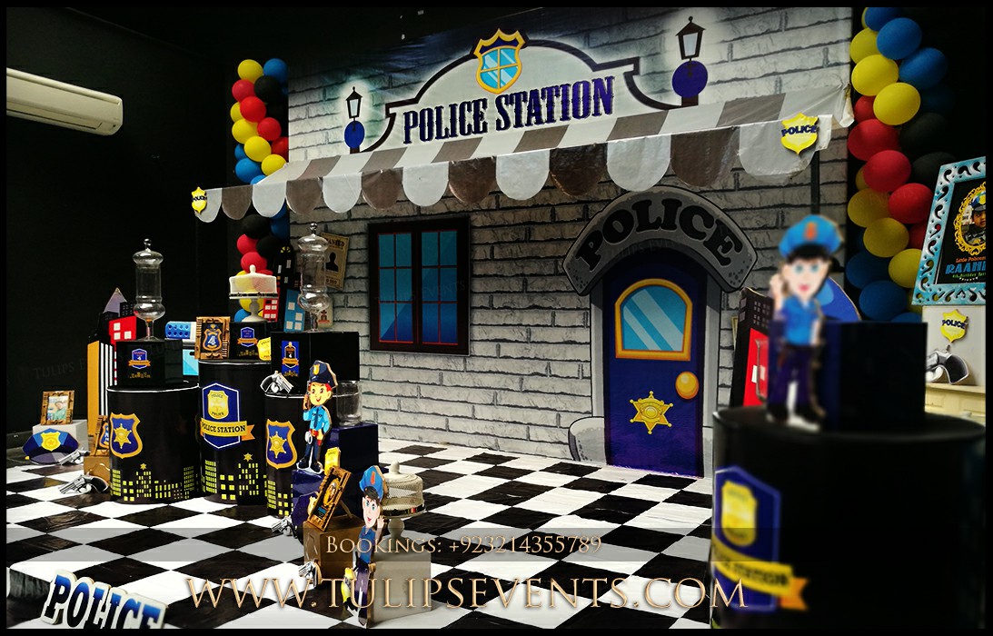 Little Police Theme Birthday Party Decor ideas in Pakistan (36)