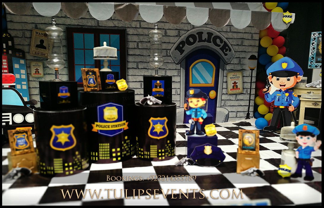 Little Police Theme Birthday Party Decor ideas in Pakistan (39)