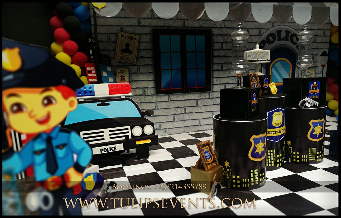 Little Police Theme Birthday Party Decor ideas in Pakistan (45)