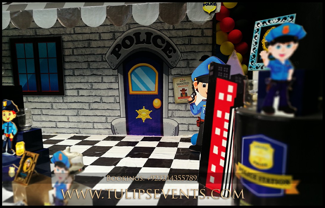 Little Police Theme Birthday Party Decor ideas in Pakistan (48)