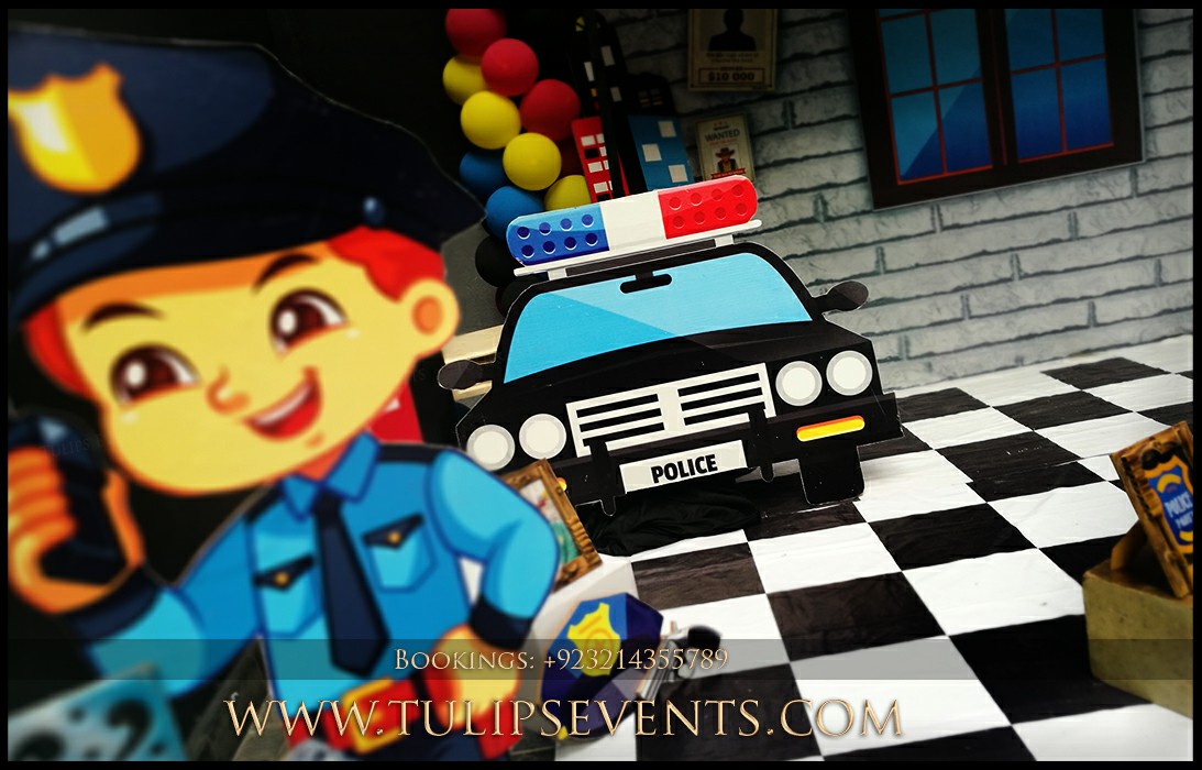 Little Police Theme Birthday Party Decor ideas in Pakistan (60)