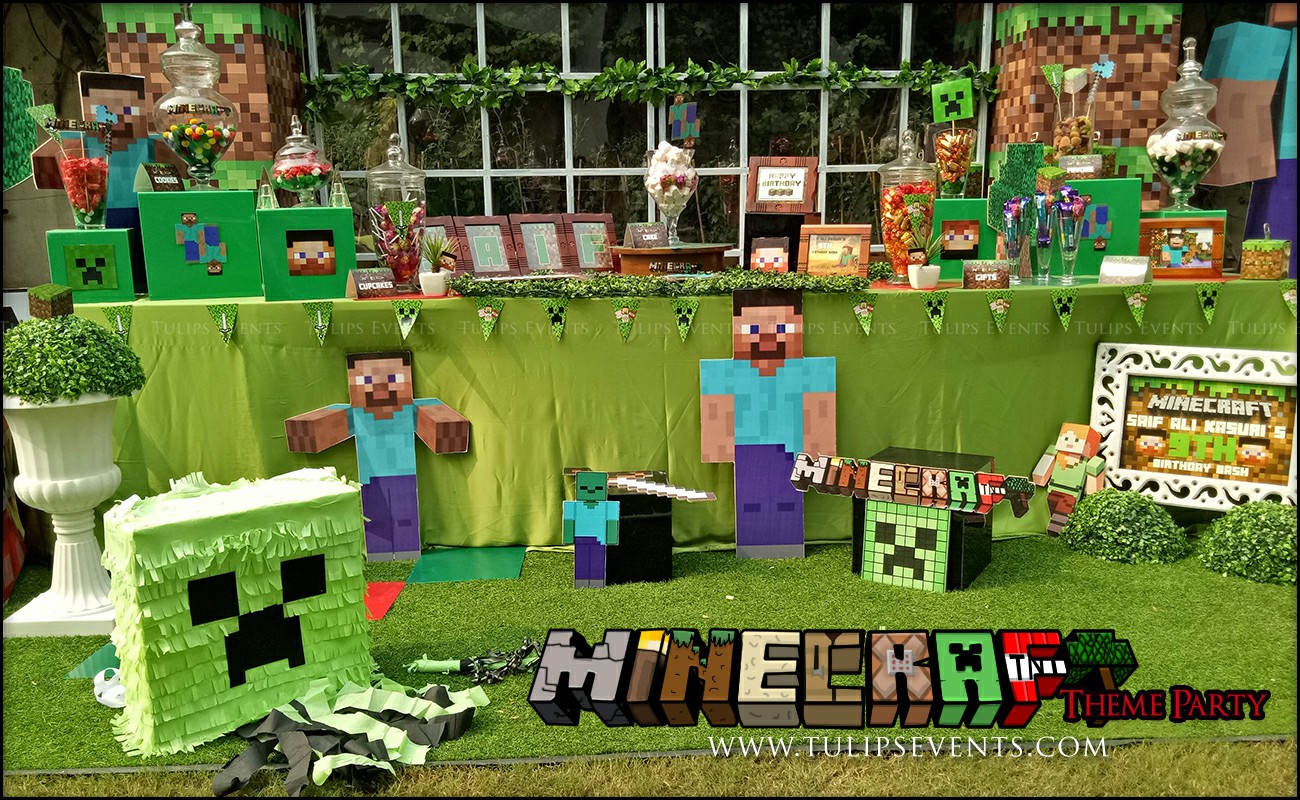 Minecraft Birthday Party Theme Decoration ideas in Pakistan (1)