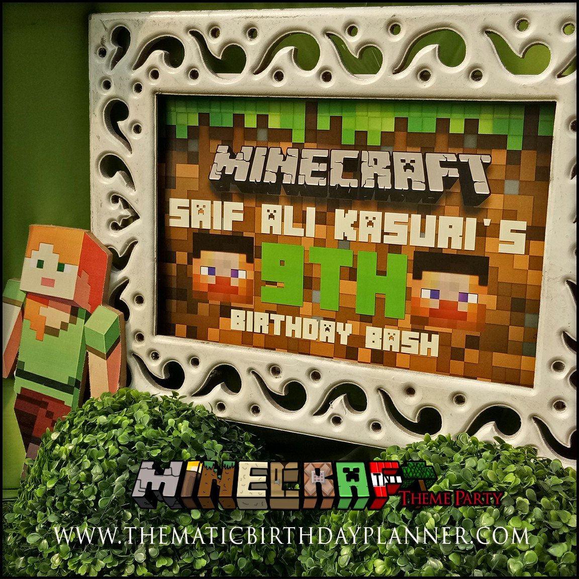 Minecraft Birthday Party Theme Decoration ideas in Pakistan (14)