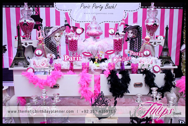 Ooh La La Paris theme girls party ideas in Pakistan (1)